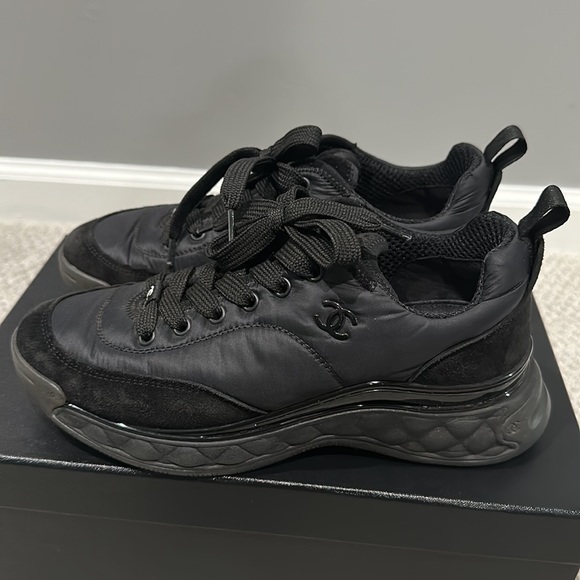 Chanel Sneakers Black 37.5 - Picture 5 of 10